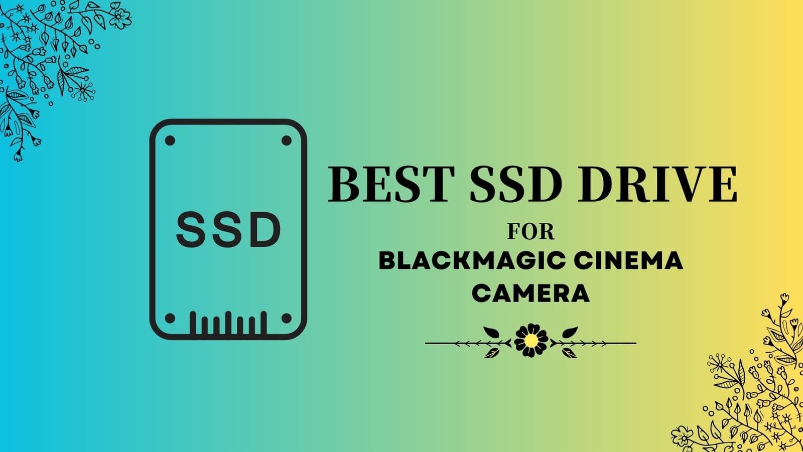 "Best SSD for Blackmagic Cinema Camera"
